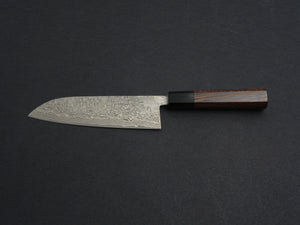 KAMOTOU SG2 DAMASCUS KUROZOME SANTOKU 180MM WENGE HANDLE