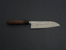 Load image into Gallery viewer, KAMOTOU SG2 DAMASCUS KUROZOME SANTOKU 180MM WENGE HANDLE
