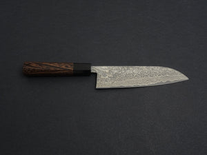 KAMOTOU SG2 DAMASCUS KUROZOME SANTOKU 180MM WENGE HANDLE