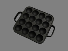 Load image into Gallery viewer, OIGEN CAST IRON 16 HOLES TAKOYAKI PAN
