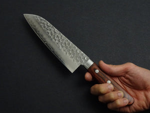 KICHIJI SW HAMMERED SANTOKU 170MM