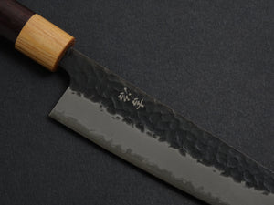 KICHIJI AOGAMI SUPER CORE STAINLESS CLAD TSUCHIME KUROUCHI BUNKA ROSE WOOD HANDLE