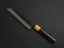 Load image into Gallery viewer, KICHIJI AOGAMI SUPER CORE STAINLESS CLAD TSUCHIME KUROUCHI BUNKA ROSE WOOD HANDLE
