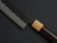 Load image into Gallery viewer, KICHIJI AOGAMI SUPER CORE STAINLESS CLAD TSUCHIME KUROUCHI BUNKA ROSE WOOD HANDLE
