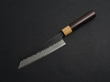 Load image into Gallery viewer, KICHIJI AOGAMI SUPER CORE STAINLESS CLAD TSUCHIME KUROUCHI BUNKA ROSE WOOD HANDLE
