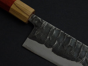 KAWAMURA KUSABI MIGAKI SANTOKU 160MM OCTAGONAL PADAUK WOOD HANDLE