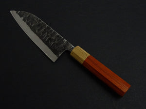 KAWAMURA KUSABI MIGAKI SANTOKU 160MM OCTAGONAL PADAUK WOOD HANDLE