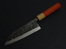 Load image into Gallery viewer, KAWAMURA KUSABI MIGAKI SANTOKU 160MM OCTAGONAL PADAUK WOOD HANDLE
