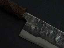 Load image into Gallery viewer, KAWAMURA KUSABI MIGAKI SANTOKU 160MM NAGURI CURVED WENGE WOOD HANDLE
