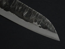 Load image into Gallery viewer, KAWAMURA KUSABI MIGAKI SANTOKU 160MM NAGURI CURVED WENGE WOOD HANDLE
