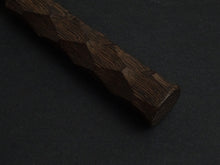 Load image into Gallery viewer, KAWAMURA KUSABI MIGAKI SANTOKU 160MM NAGURI CURVED WENGE WOOD HANDLE
