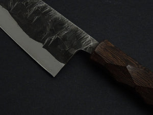 KAWAMURA KUSABI MIGAKI SANTOKU 160MM NAGURI CURVED WENGE WOOD HANDLE