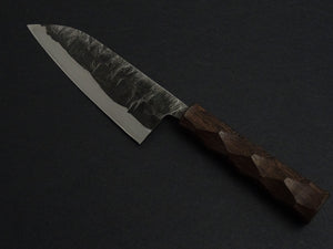 KAWAMURA KUSABI MIGAKI SANTOKU 160MM NAGURI CURVED WENGE WOOD HANDLE