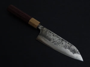 KAWAMURA KUSABI MIGAKI SANTOKU 160MM OCTAGONAL PADAUK WOOD HANDLE