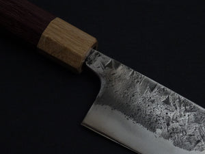 KAWAMURA KUSABI MIGAKI SANTOKU 160MM OCTAGONAL PADAUK WOOD HANDLE