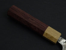 Load image into Gallery viewer, KAWAMURA KUSABI MIGAKI SANTOKU 160MM OCTAGONAL PADAUK WOOD HANDLE
