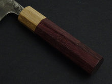 Load image into Gallery viewer, KAWAMURA KUSABI MIGAKI SANTOKU 160MM OCTAGONAL PADAUK WOOD HANDLE
