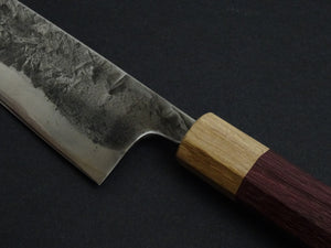 KAWAMURA KUSABI MIGAKI SANTOKU 160MM OCTAGONAL PADAUK WOOD HANDLE