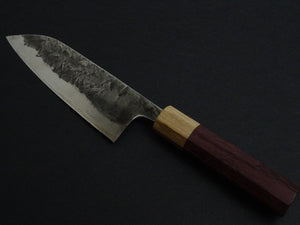 KAWAMURA KUSABI MIGAKI SANTOKU 160MM OCTAGONAL PADAUK WOOD HANDLE