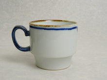 Load image into Gallery viewer, HASAMIYAKI BLUE STACKING MUG CUP
