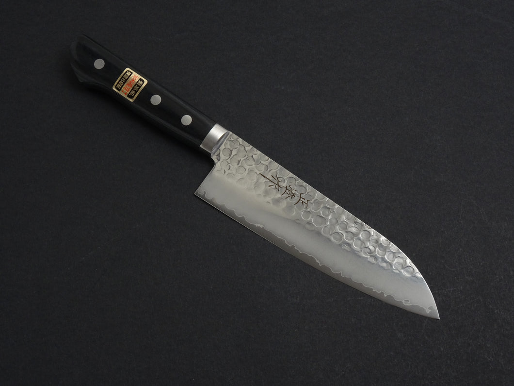 MASAZUMI VG-1 GOLD HAMMERED SANTOKU 165MM