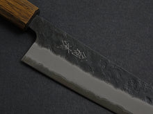 Load image into Gallery viewer, OUL AOGAMI SUPER KUROUCHI NASHIJI STAINLESS CLAD BUNKA 175MM BLACK OAK HANDLE
