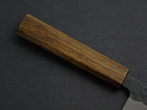 OUL AOGAMI SUPER KUROUCHI NASHIJI STAINLESS CLAD BUNKA 175MM BLACK OAK HANDLE