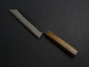 OUL AOGAMI SUPER KUROUCHI NASHIJI STAINLESS CLAD BUNKA 175MM BLACK OAK HANDLE