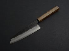 Load image into Gallery viewer, OUL AOGAMI SUPER KUROUCHI NASHIJI STAINLESS CLAD SANTOKU 170MM BLACK OAK HANDLE
