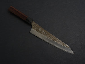 YU KUROSAKI AOGAMI SUPER KOKUSEN GYUTO 210MM ROSE WOOD HANDLE