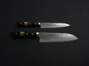 MASAZUMI VG-1 GOLD HAMMERED SANTOKU 165MM & PETTY 135MM SET of 2 KNIFE