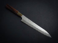 NIGARA SG STRIX CORE, TSUCHIME DAMASCUS CLAD SUJIHIKI 240MM ROSEWOOD OCTAGONAL HANDLE