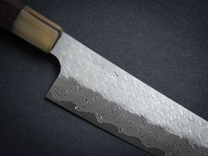 NIGARA SG STRIX CORE, TSUCHIME DAMASCUS CLAD NAKIRI 180MM ROSEWOOD OCTAGONAL HANDLE