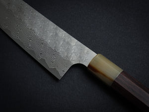 NIGARA SG STRIX CORE, TSUCHIME DAMASCUS CLAD NAKIRI 180MM ROSEWOOD OCTAGONAL HANDLE