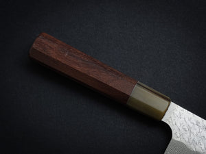 NIGARA SG STRIX CORE, TSUCHIME DAMASCUS CLAD NAKIRI 180MM ROSEWOOD OCTAGONAL HANDLE