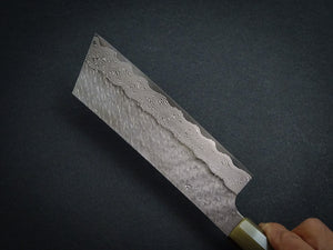 NIGARA SG STRIX CORE, TSUCHIME DAMASCUS CLAD NAKIRI 180MM ROSEWOOD OCTAGONAL HANDLE