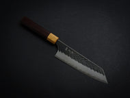 YOSHIMI AOGAMI SUPER KUROUCHI V-HAMMERED BUNKA 175MM OCTAGONAL ROSEWOOD HANDLE