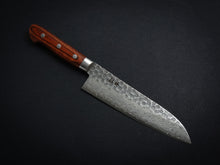 Load image into Gallery viewer, KICHIJI VG-10 33 LAYER HAMMERED DAMASCUS SANTOKU KNIFE 180MM
