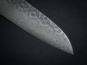 KICHIJI VG-10 33 LAYER HAMMERED DAMASCUS SANTOKU KNIFE 180MM