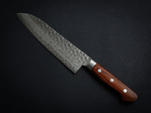 Load image into Gallery viewer, KICHIJI VG-10 33 LAYER HAMMERED DAMASCUS SANTOKU KNIFE 180MM
