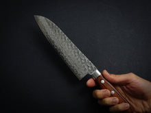 Load image into Gallery viewer, KICHIJI VG-10 33 LAYER HAMMERED DAMASCUS SANTOKU KNIFE 180MM
