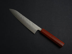 OUL GINSAN NASHIJI GYUTO 210MM OCTAGONAL PADAUK WOOD HANDLE