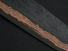 Load image into Gallery viewer, HATSUKOKORO YOROKOBI SLD RAINBOW DAMASCUS KUROUCHI GYUTO 210MM BIRCH STABILIZED HANDLE
