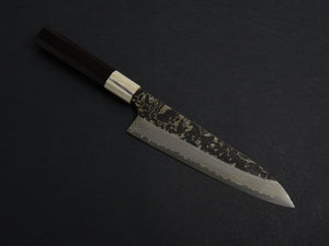 HATSUKOKORO SLD KUROUCHI BLAST GYUTO 210MM WHITE BUFFALO EBONY HANDLE