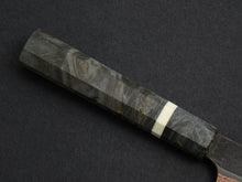 Load image into Gallery viewer, HATSUKOKORO YOROKOBI SLD RAINBOW DAMASCUS KUROUCHI PETTY 150MM BIRCH STABILIZED HANDLE
