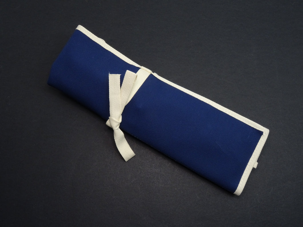 HANPU CANVAS KNIFE ROLL NAVY (4 POCKETS)