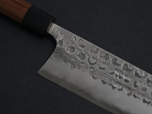 Load image into Gallery viewer, MATSUBARA AOGAMI-2 STAINLESS CLAD NASHIJI HAMMERED NAKIRI 165MM WALNUT HANDLE
