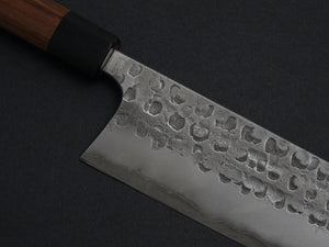 MATSUBARA AOGAMI-2 STAINLESS CLAD NASHIJI HAMMERED NAKIRI 165MM WALNUT HANDLE