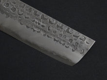 Load image into Gallery viewer, MATSUBARA AOGAMI-2 STAINLESS CLAD NASHIJI HAMMERED NAKIRI 165MM WALNUT HANDLE
