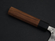 Load image into Gallery viewer, MATSUBARA AOGAMI-2 STAINLESS CLAD NASHIJI HAMMERED NAKIRI 165MM WALNUT HANDLE
